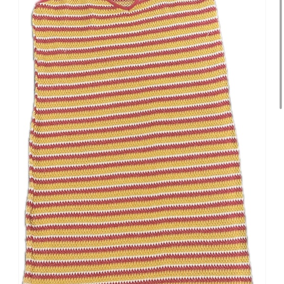 Zara yellow and pink crochet sundress - Picture 1 of 3
